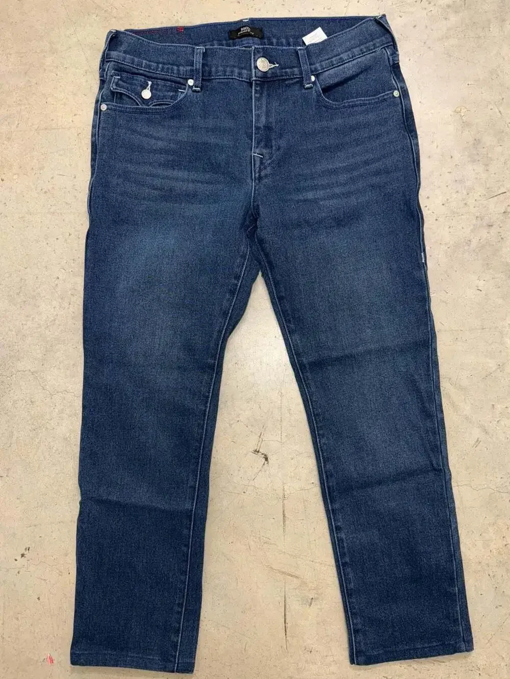 True Religion Rocco Relaxed Skinny Flap Pocket Jeans Size 31